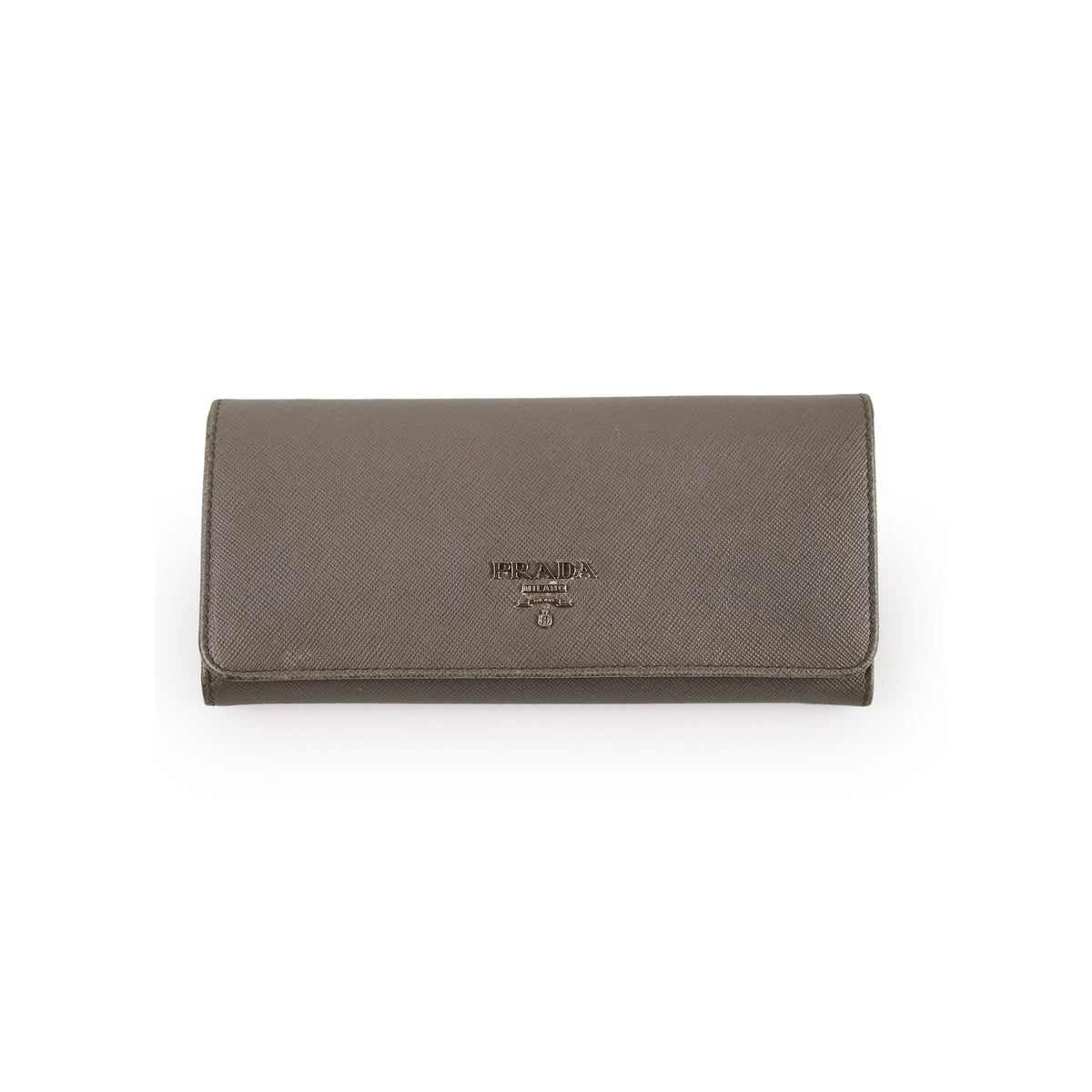 Prada Saffiano Lux Long Wallet Grey - photo 1