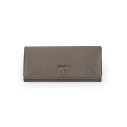 Prada Saffiano Lux Long Wallet Grey - photo 1