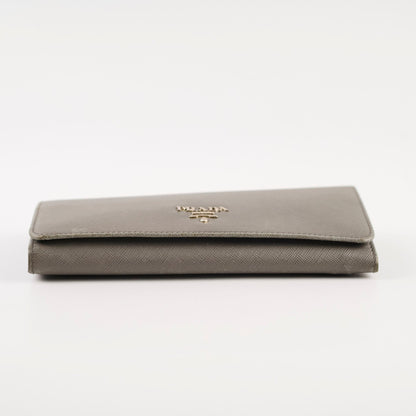 Prada Saffiano Lux Long Wallet Grey - photo 3