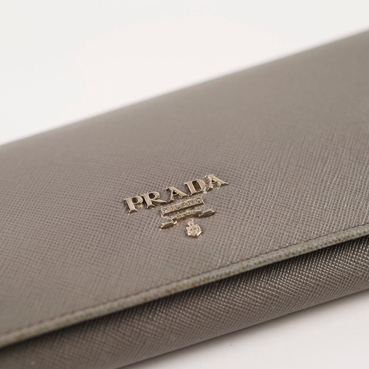 Prada Saffiano Lux Long Wallet Grey - photo 14