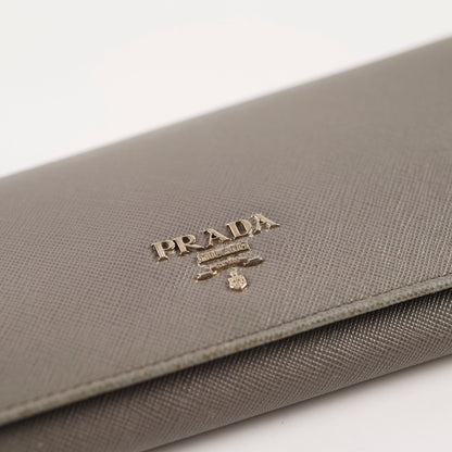 Prada Saffiano Lux Long Wallet Grey - photo 14