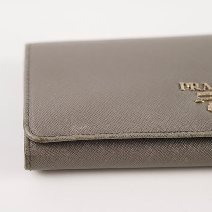 Prada Saffiano Lux Long Wallet Grey - photo 11
