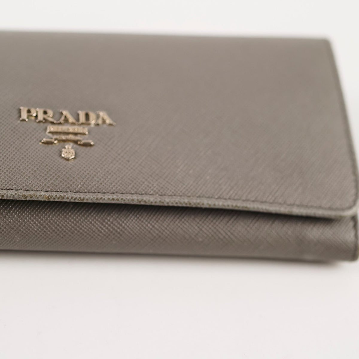 Prada Saffiano Lux Long Wallet Grey - photo 12