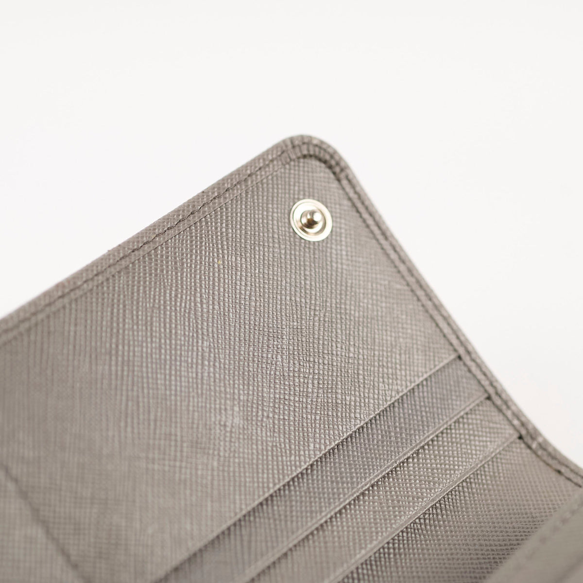 Prada Saffiano Lux Long Wallet Grey - photo 4