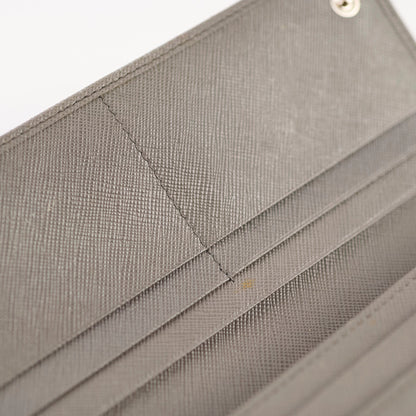 Prada Saffiano Lux Long Wallet Grey - photo 5