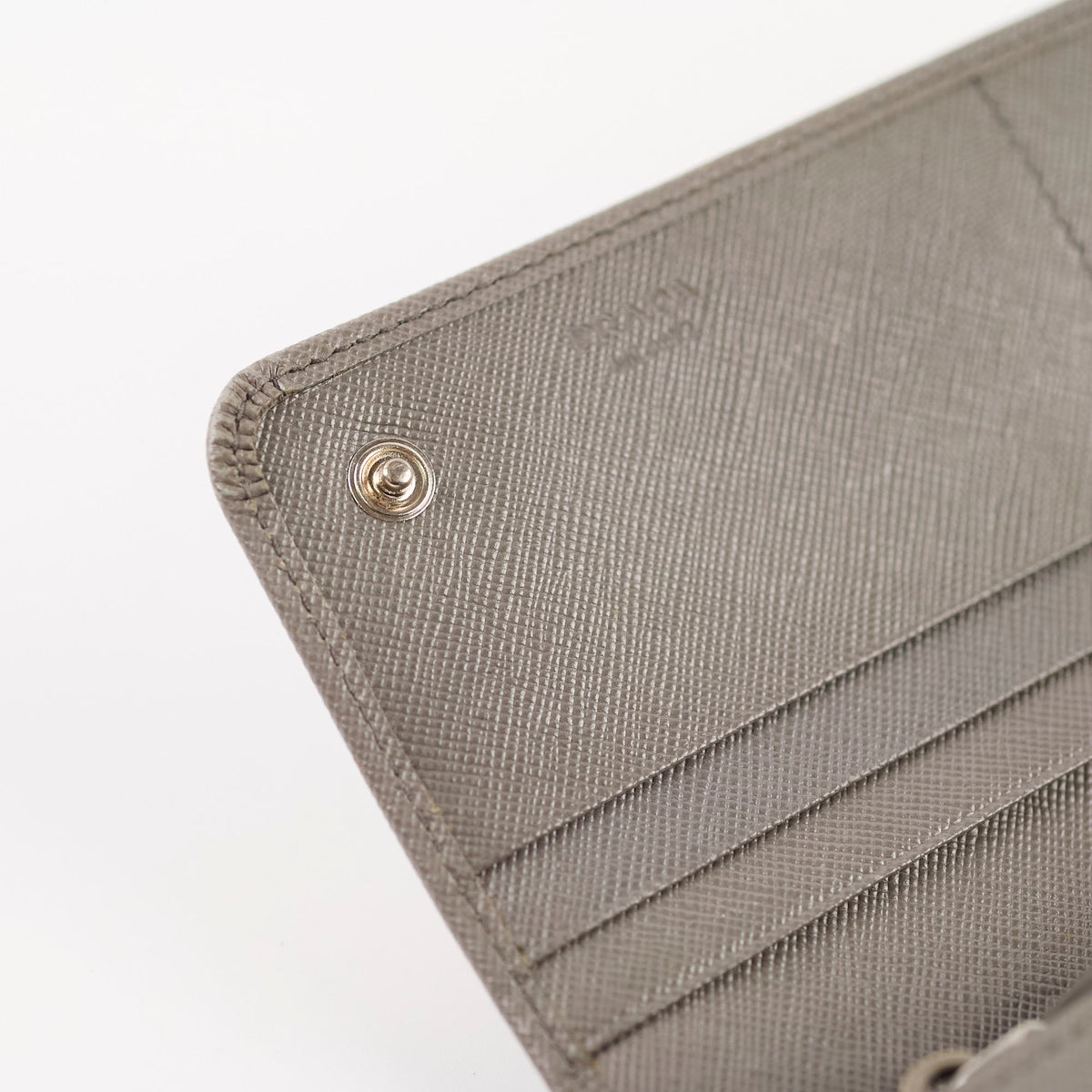 Prada Saffiano Lux Long Wallet Grey - photo 6