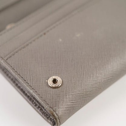 Prada Saffiano Lux Long Wallet Grey - photo 7