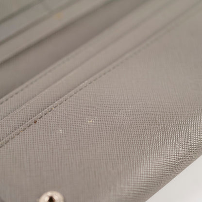 Prada Saffiano Lux Long Wallet Grey - photo 8