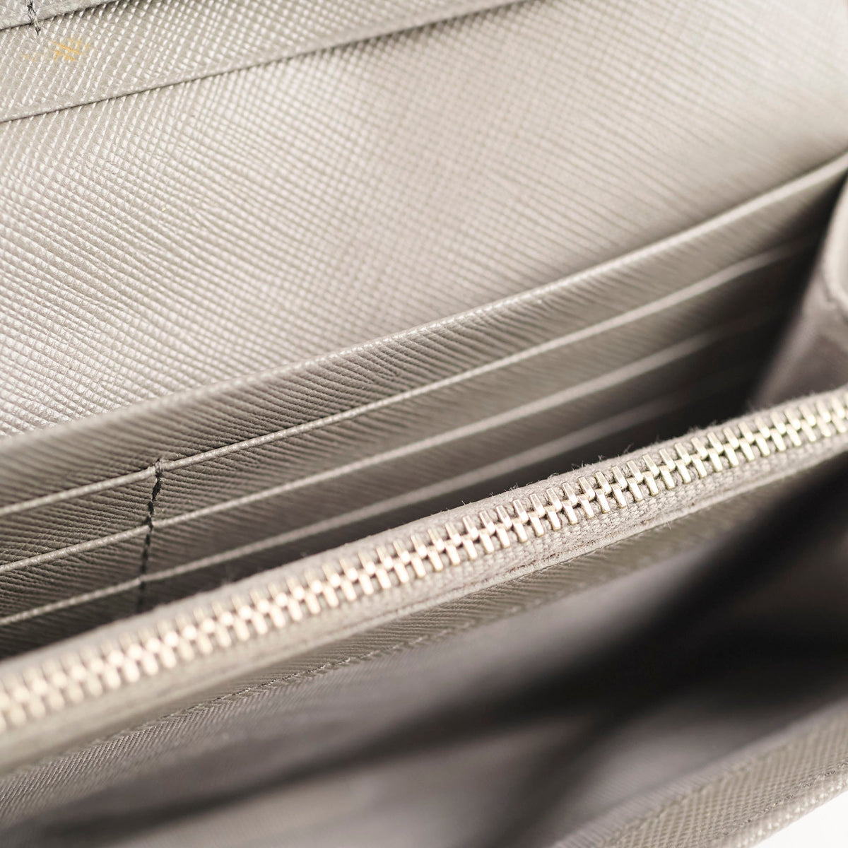 Prada Saffiano Lux Long Wallet Grey - photo 10