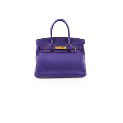 Hermes Birkin 30 Iris Clemence GHW A stamp (2017) - photo 1