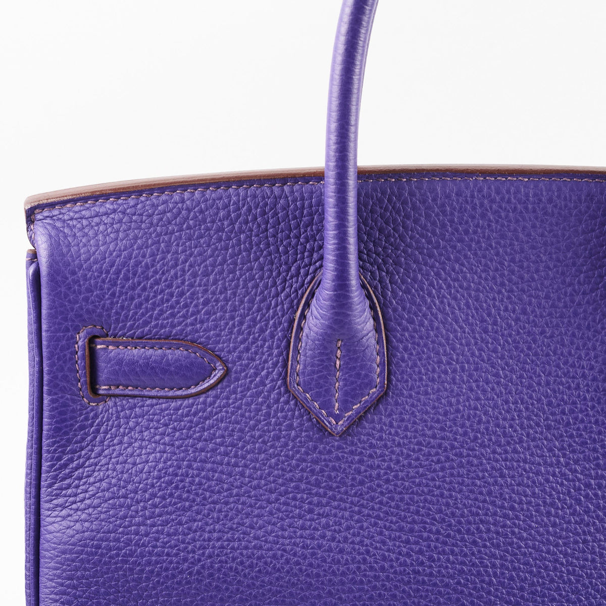 Hermes Birkin 30 Iris Clemence GHW A stamp (2017) - photo 4