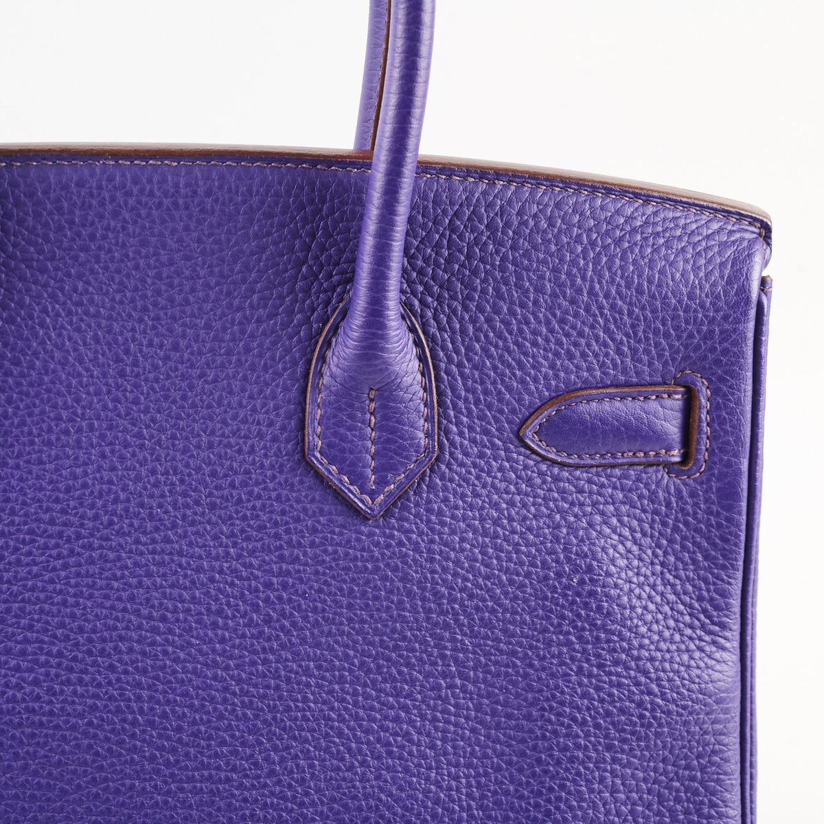 Hermes Birkin 30 Iris Clemence GHW A stamp (2017) - photo 5
