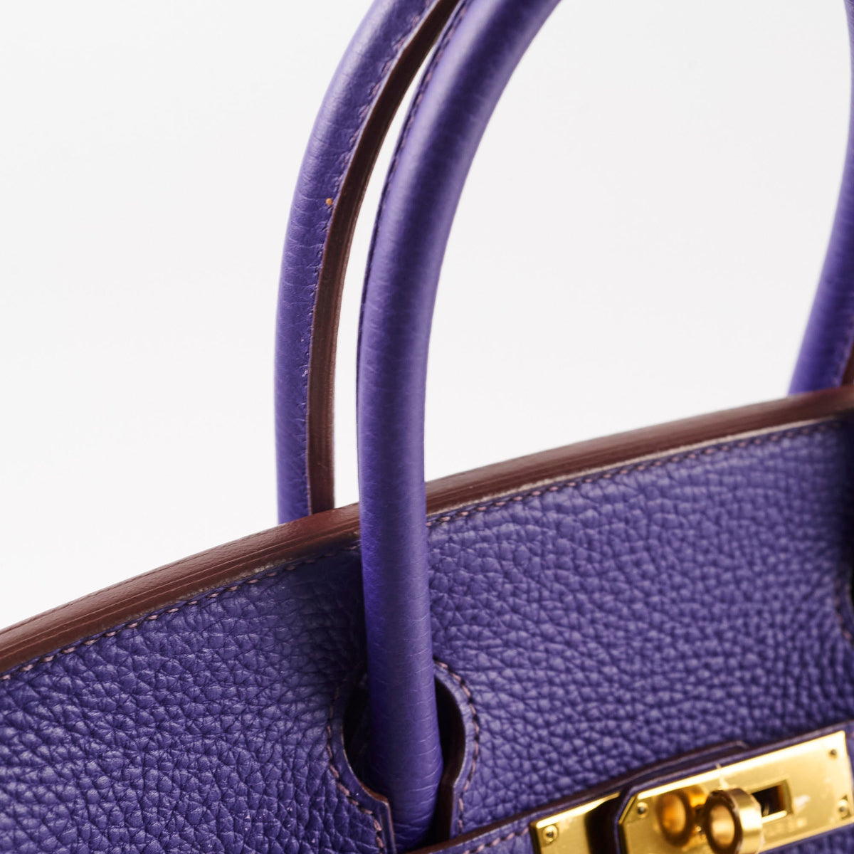 Hermes Birkin 30 Iris Clemence GHW A stamp (2017) - photo 10