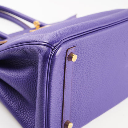 Hermes Birkin 30 Iris Clemence GHW A stamp (2017) - photo 14