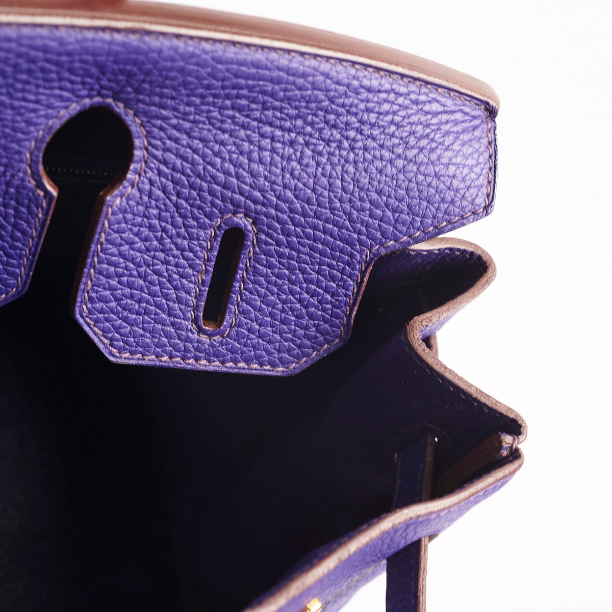 Hermes Birkin 30 Iris Clemence GHW A stamp (2017) - photo 17