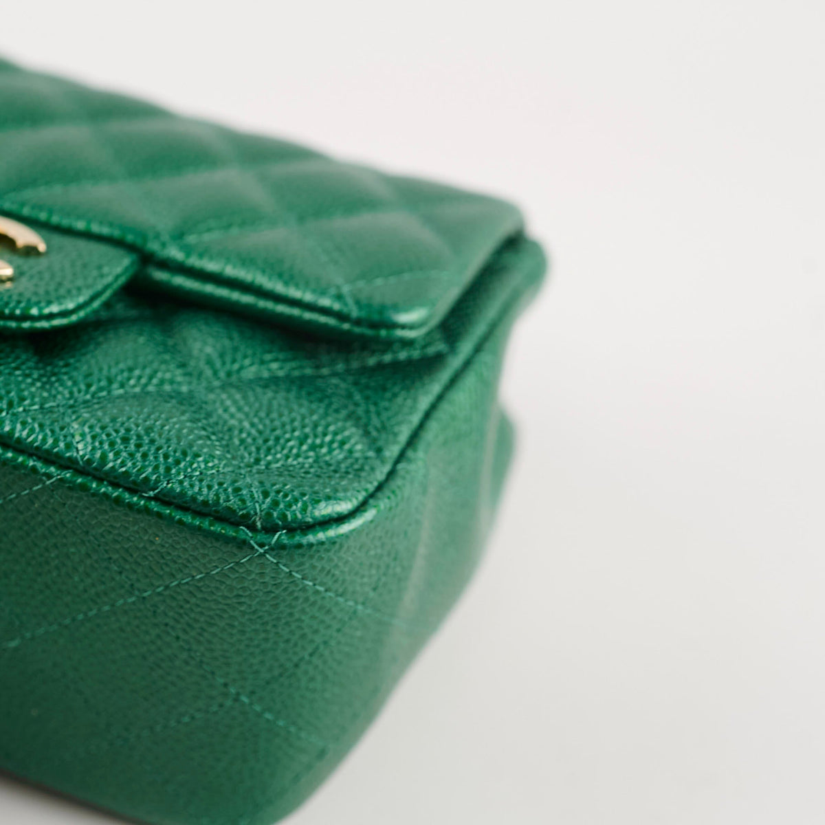 Chanel Mini Square Caviar 18S Iridescent Green - photo 15