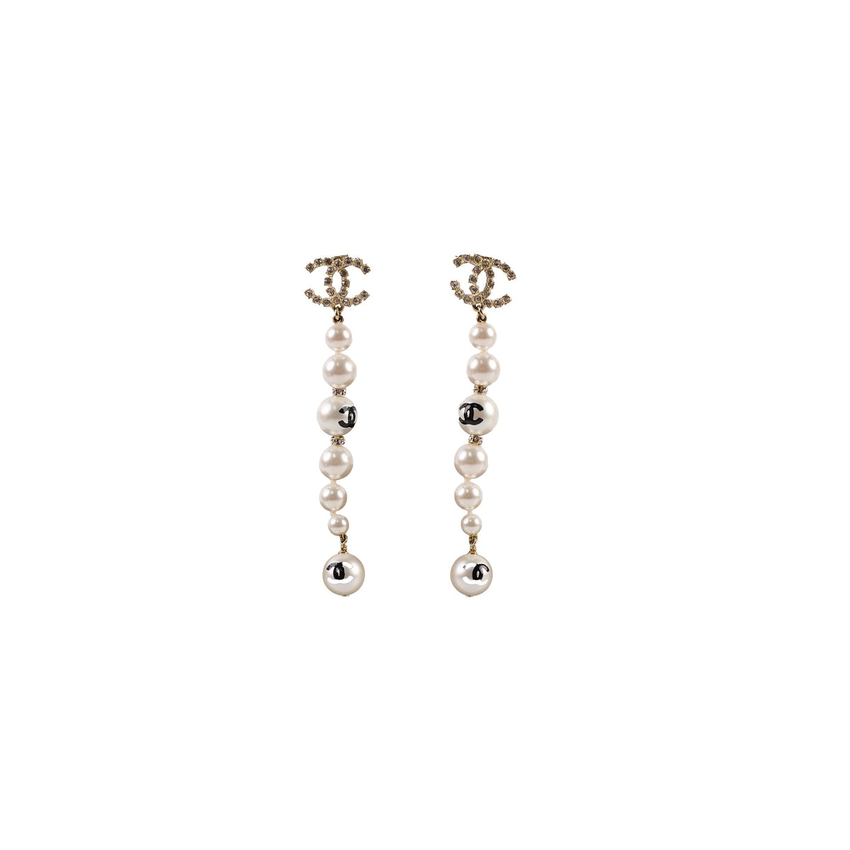 Chanel Pearl/Crystal Long Earring - photo 1