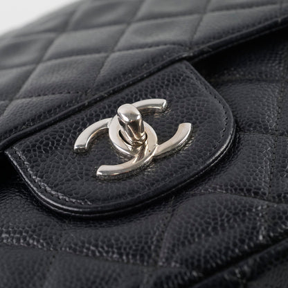 Chanel Caviar Jumbo Classic Flap Black - photo 16