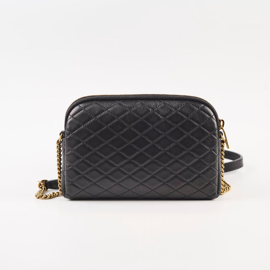 Saint Laurent Gaby Quilted Chain Pouch Black - photo 2