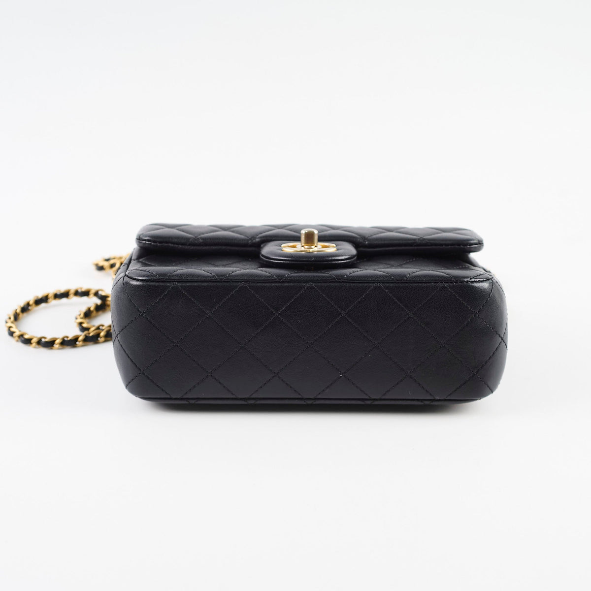 Chanel Rectangle Mini Gold Ball Black Lambskin GHW - photo 4