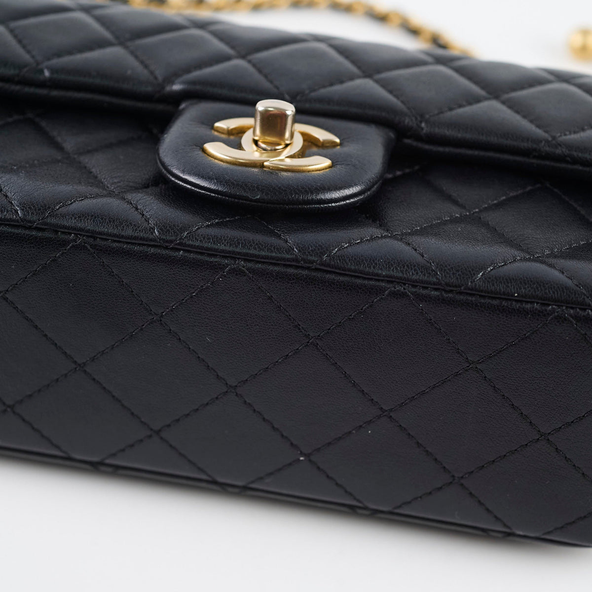 Chanel Rectangle Mini Gold Ball Black Lambskin GHW - photo 10