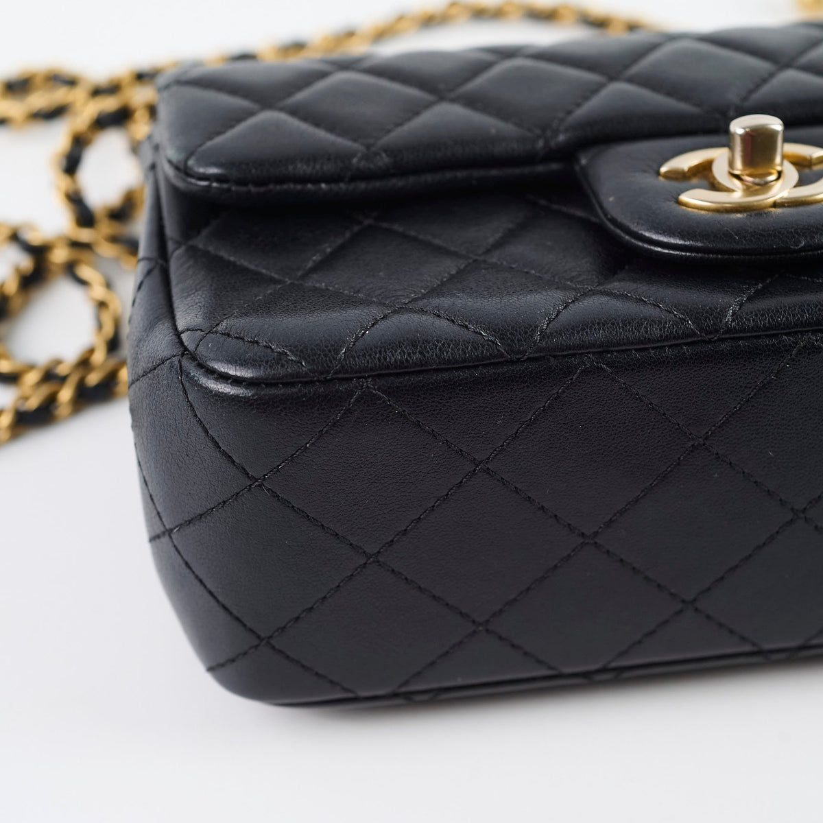 Chanel Rectangle Mini Gold Ball Black Lambskin GHW - photo 9