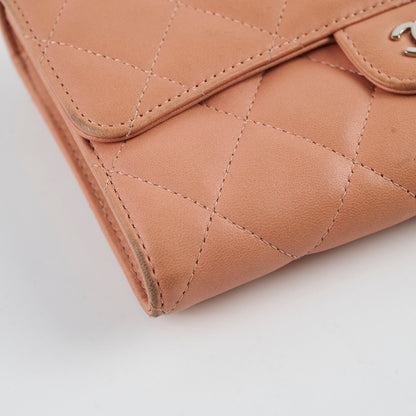Chanel Lambskin Long Wallet Peach - photo 14