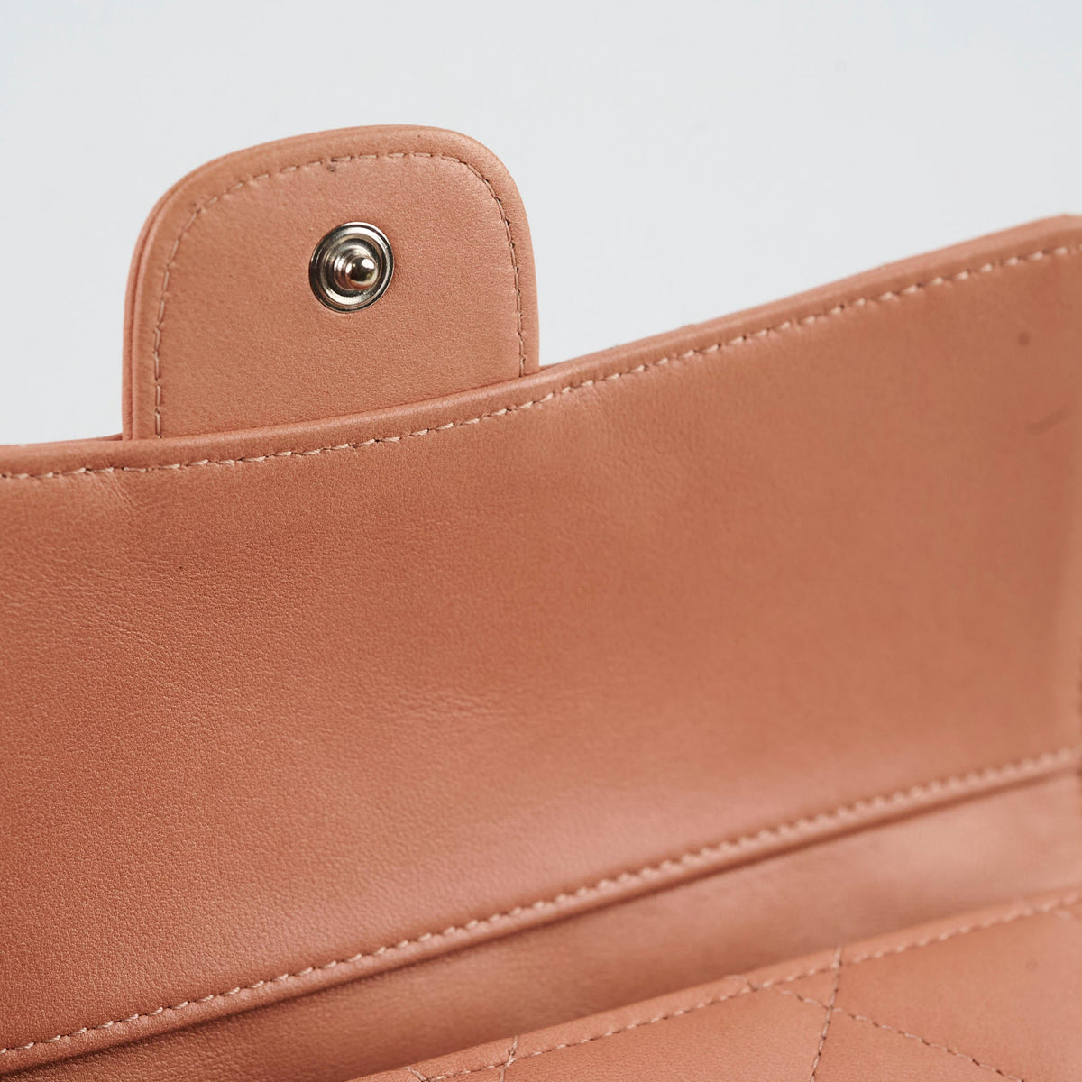 Chanel Lambskin Long Wallet Peach - photo 5