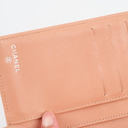 Chanel Lambskin Long Wallet Peach - photo 8