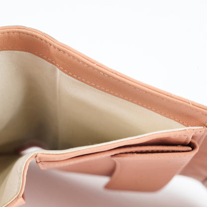 Chanel Lambskin Long Wallet Peach - photo 10
