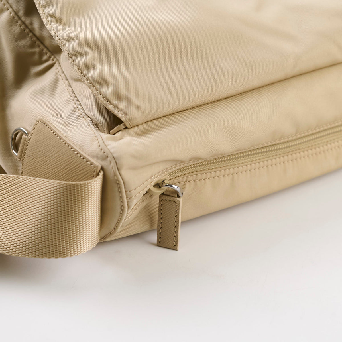 Prada Nylon Messenger Bag Light Beige - photo 7