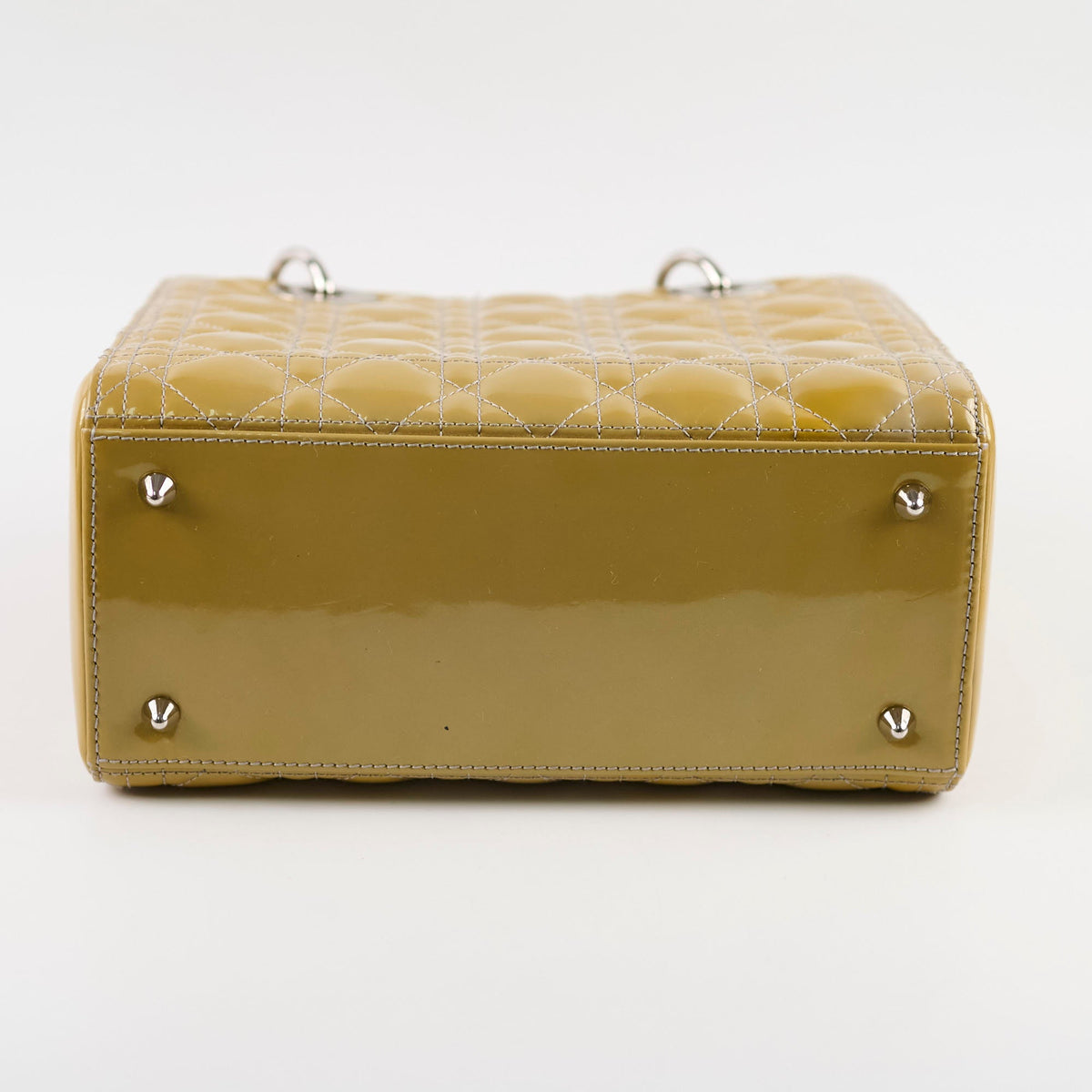 Dior Lady Dior Medium Patent Yellow/Gold - photo 4