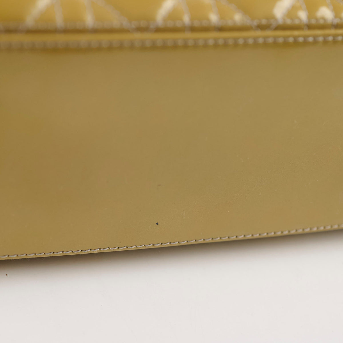 Dior Lady Dior Medium Patent Yellow/Gold - photo 10