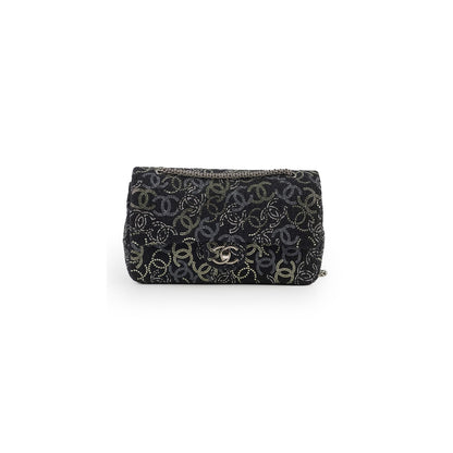 Chanel Medium/large Classic Flap CC Crystal Tweed Black - photo 1