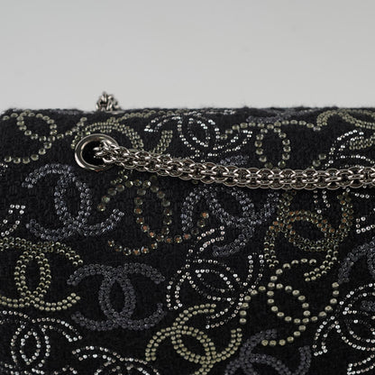 Chanel Medium/large Classic Flap CC Crystal Tweed Black - photo 5
