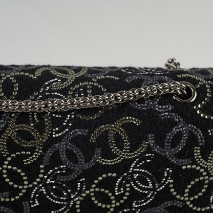 Chanel Medium/large Classic Flap CC Crystal Tweed Black - photo 6