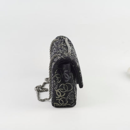 Chanel Medium/large Classic Flap CC Crystal Tweed Black - photo 3