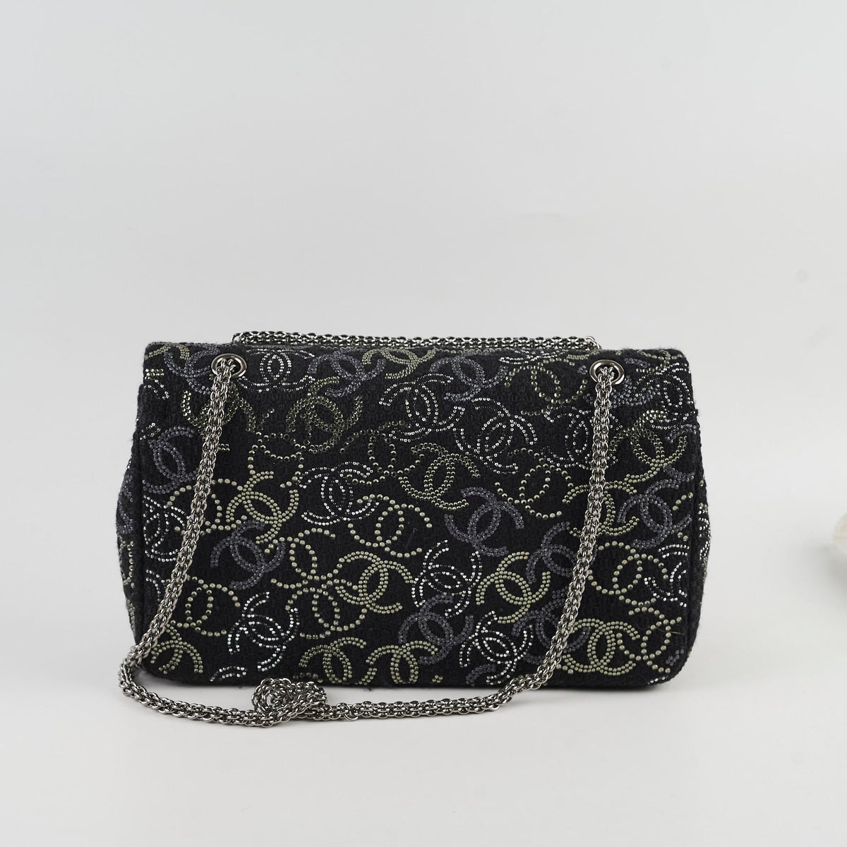 Chanel Medium/large Classic Flap CC Crystal Tweed Black - photo 2
