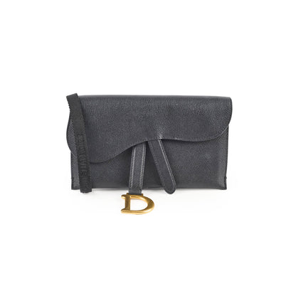 Christian Dior Saddle Belt Bag Black - photo 1