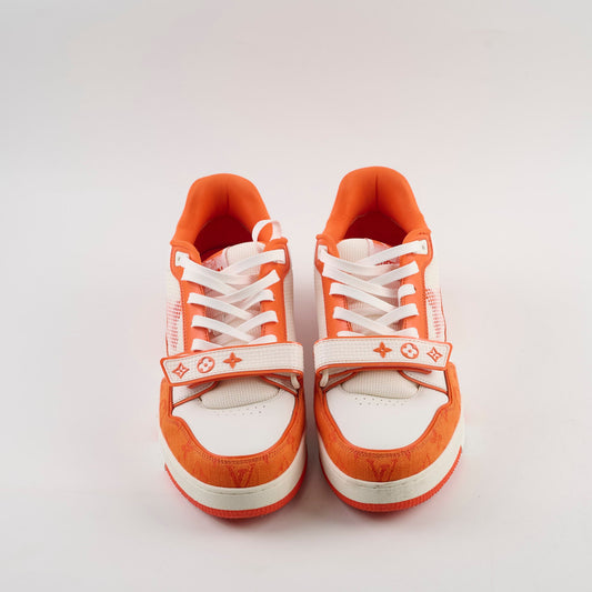 Louis Vuitton x Virgil Abloh Men's Low Trainers Orange - Size 10 - photo 2