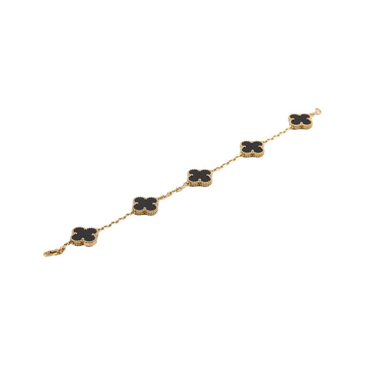 Van Cleef & Arpels Vintage 5 Motifs Onyx Bracelet 2024 - photo 1
