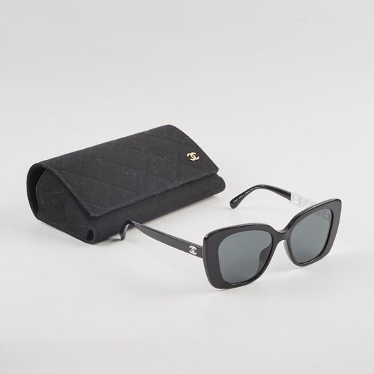 Chanel Square Sunglasses Black - photo 2