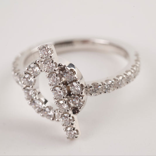 Hermes Finess White Gold with Diamond Ring Size 51 - photo 2