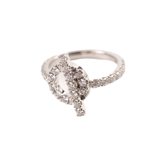 Hermes Finess White Gold with Diamond Ring Size 51 - photo 1
