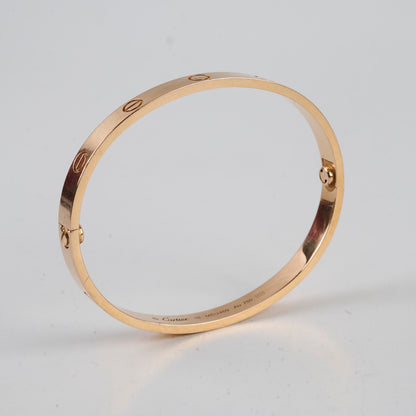 Cartier Love Bracelet Classic Model Size 18 Pink Gold - photo 3