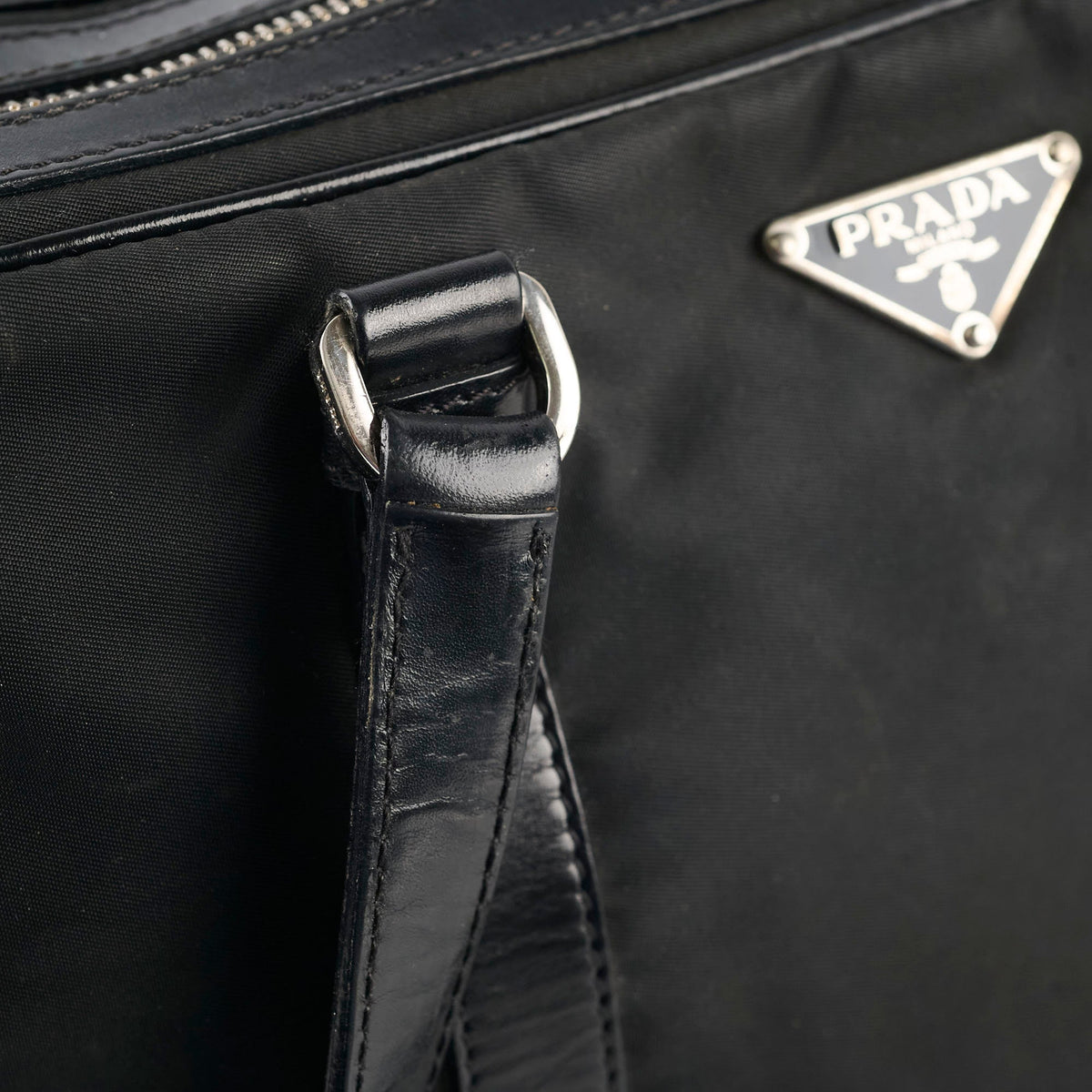 Prada Nylon Briefcase Black - photo 8
