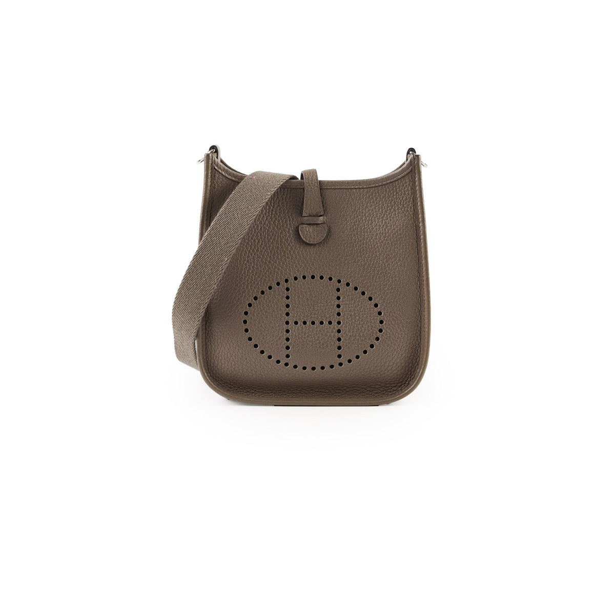 Hermes Mini Evelyne Clemence Gris Meyer - Stamp D - photo 1