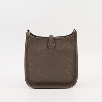 Hermes Mini Evelyne Clemence Gris Meyer - Stamp D - photo 2