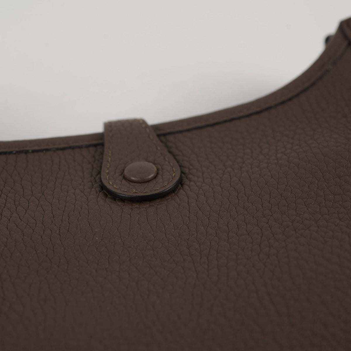 Hermes Mini Evelyne Clemence Gris Meyer - Stamp D - photo 4