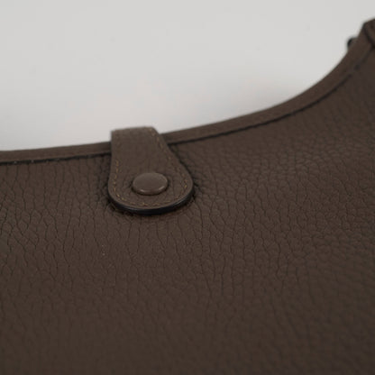 Hermes Mini Evelyne Clemence Gris Meyer - Stamp D - photo 4